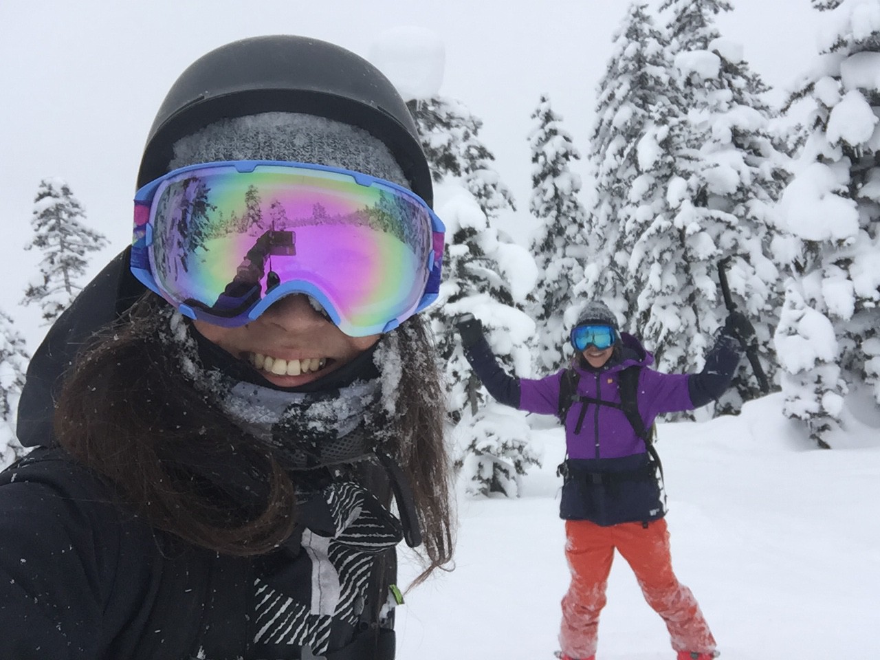 即使我长大了，我也很开心，我会露出这样的笑容。单板滑雪是让我们回归少女的魔法