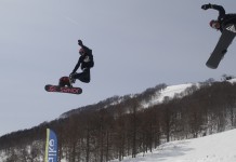 3人1組でのチームバトル !!LIBTECH VOLCANO TEAM TRIAL