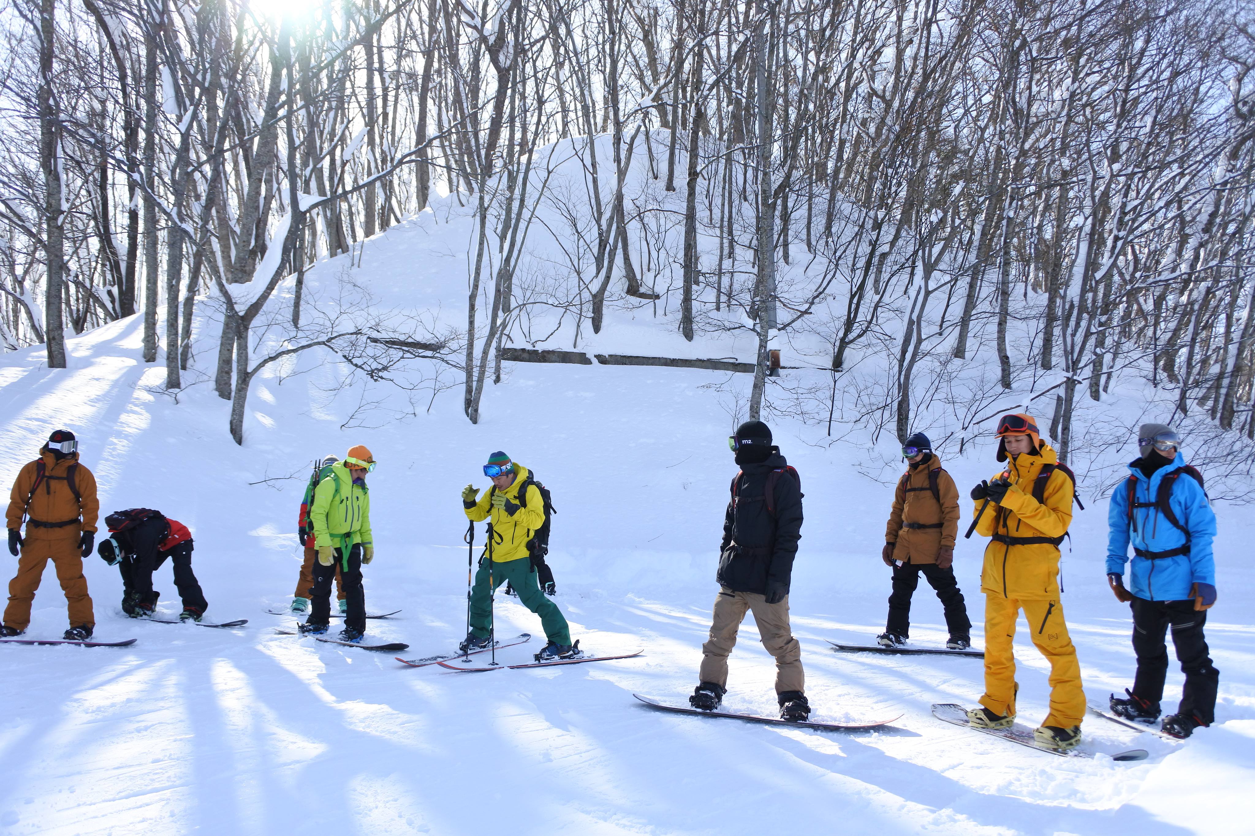 ▲ The topical GPG tour where you can enjoy powder with only a limited number of people