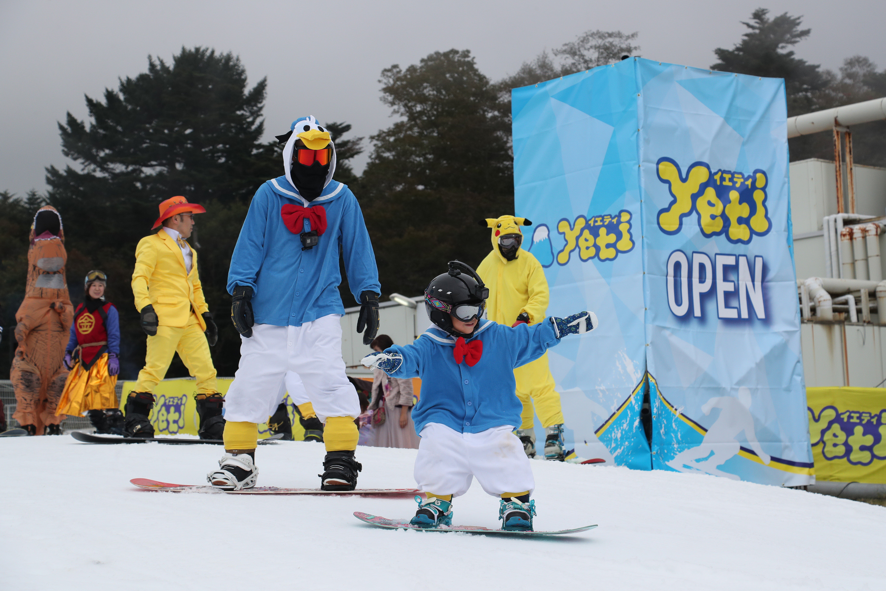 Yeti is a very popular slope for kids