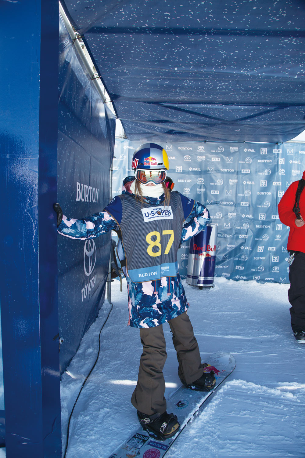 A scene from the US OPEN.The expression in the goggles is ... Photo: BURTON