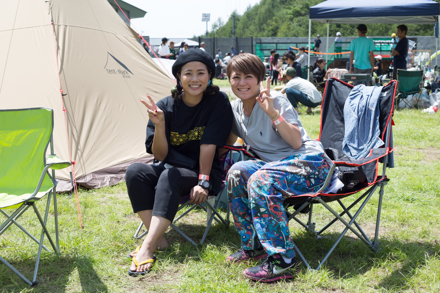I knew Mizuho-san, Yuki-san, and Bucket Drummer Masa-san, and he was coming to this event, so we came because Gunma is a local.It was my first camp when I talked about camping with my friends.This event is much more fun because it has music, and there are various campers, so it's interesting to see it.