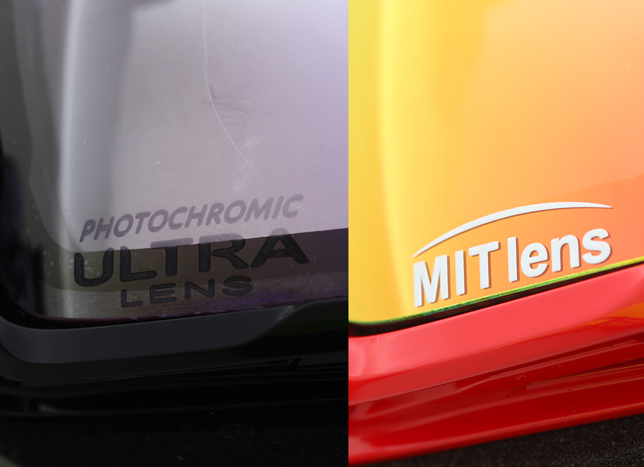 根据天气自动改变镜片颜色的“ULTRA调光镜片”和带有不会脱落的镜面涂层的“MIT偏光镜片”，DICE绝对有信心的最佳镜头技术仍然存在季节。