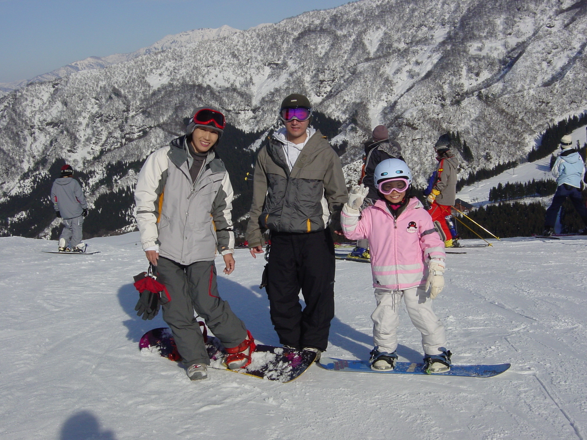 Snowboard debut with family in the winter of the second grade of elementary school (Maiko Resort)