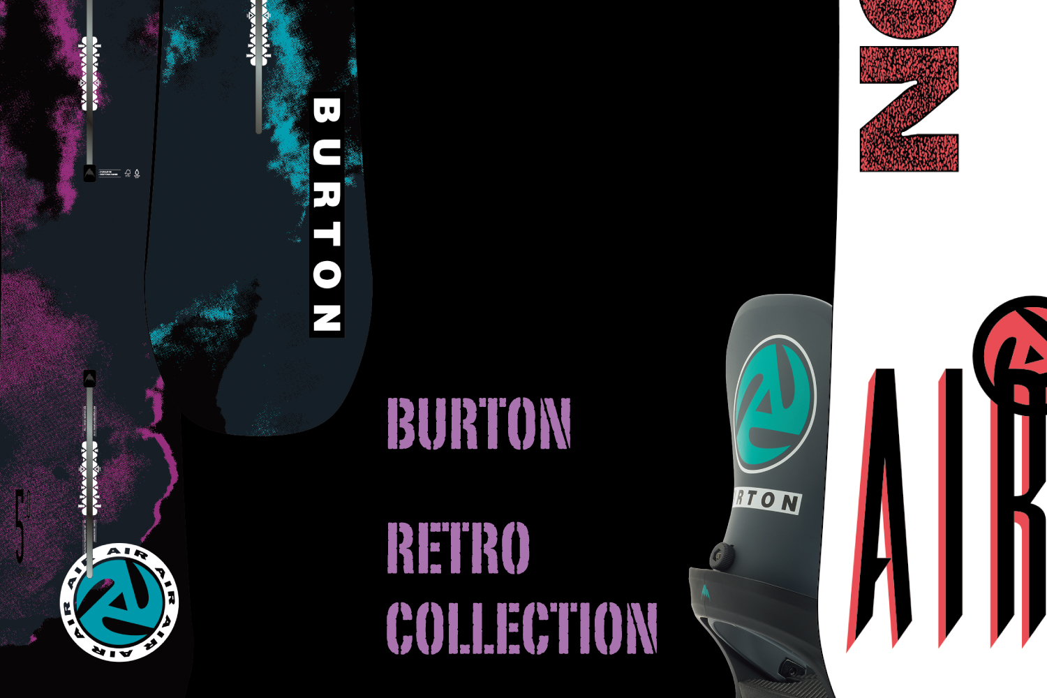 1992年のデザインにインスパイアされたBURTONのレトロコレクション