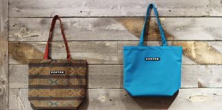 Burtonのアウターウェアの余り生地をリサイクルして作ったトートバッグが発売!!