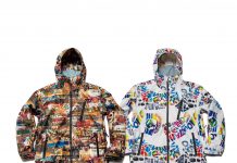 真っ白な雪山を彩るSANDSならではの個性的プリント柄ジャケット「SANDS / 156112」