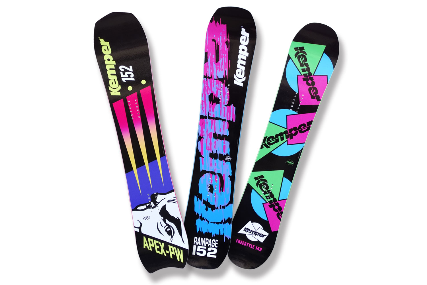 あの懐かしきグラフィックのボードが蘇る「Kemper Snowboards