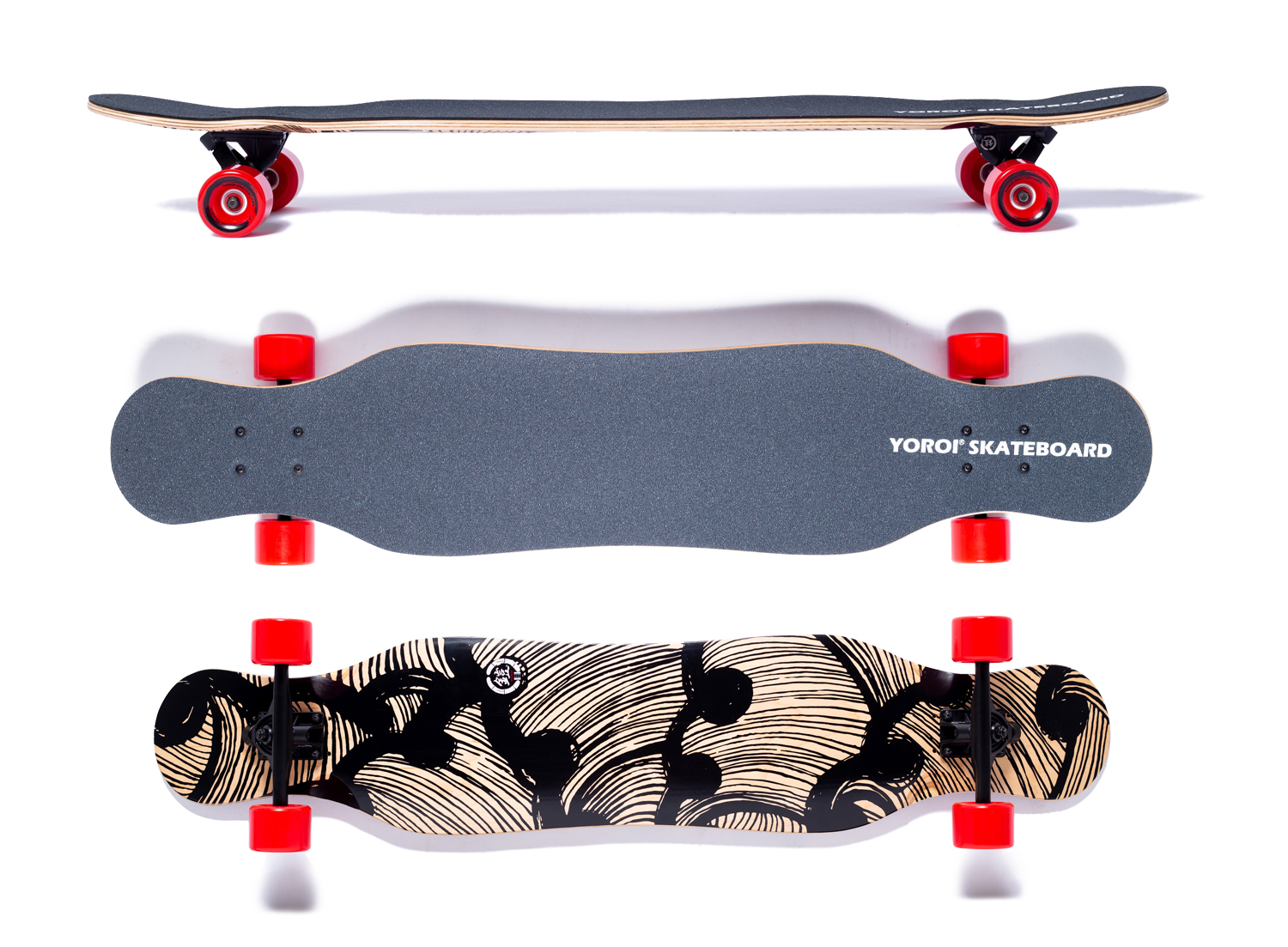 雪がなくてもカービングターンやグラトリを楽しめるYOROI SKATEBOARDの