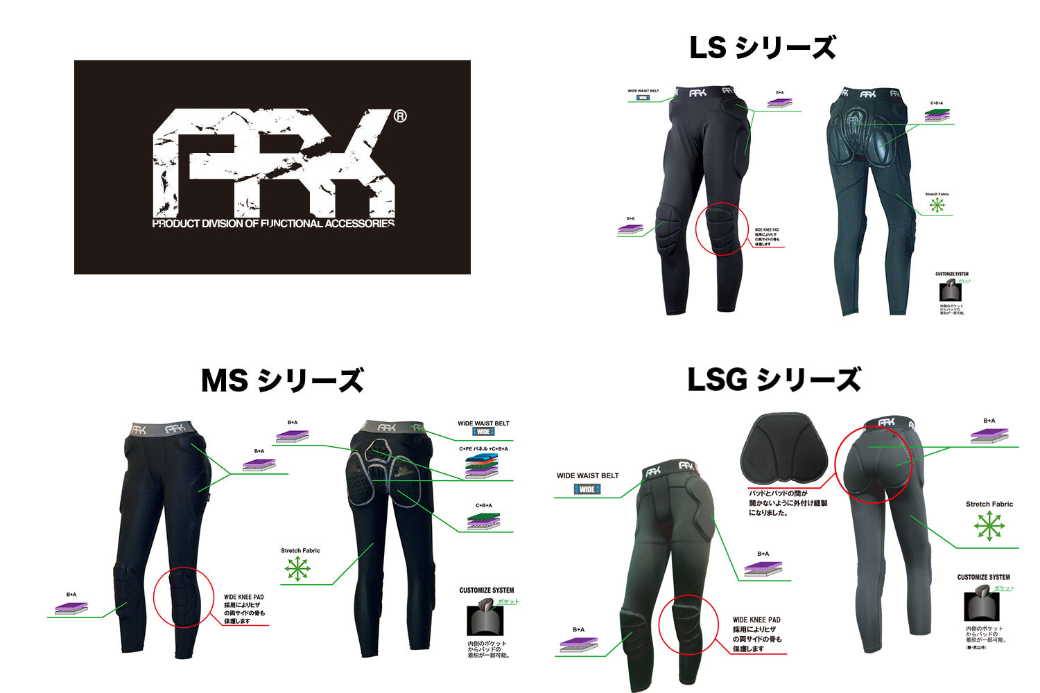 ARK/ヒッププロテクター　LS HIP LONG