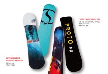革新的フリーライディングボードで未体験ゾーンへ「NEVER SUMMER / WOMEN’S HARPOON、TRIPLE CAMBER PROTO FR」