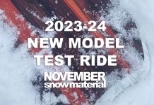 NOVEMBERsnowmaterial 2023/2024ニューモデル試乗会情報
