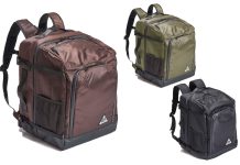 機能満載!!のHOME MOUNTAINのトラベルバッグ。これは便利、スノーボードトリップに大活躍、間違いなし