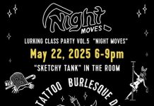 5月22日(木)SKETCHY TANK来日「LURKING GLASS PARTY VOL.5」NIGHT MOVES開催!