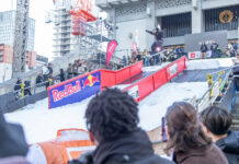 大阪のオフィス街に雪が!?国内外で活躍するトップライダーが集結。「COWDAY STREET 2025」11月に開催決定!日本初開催、FIS公認のスノーボード・レール種目大会も!